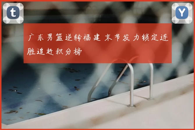 广东男篮逆转福建 末节发力锁定连胜追赶积分榜